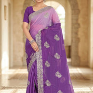 Ethnic Matching Saree with Blouse Piece for Premium Ethnic and Traditional Wear | MTE-SUNDAR CHHAVI