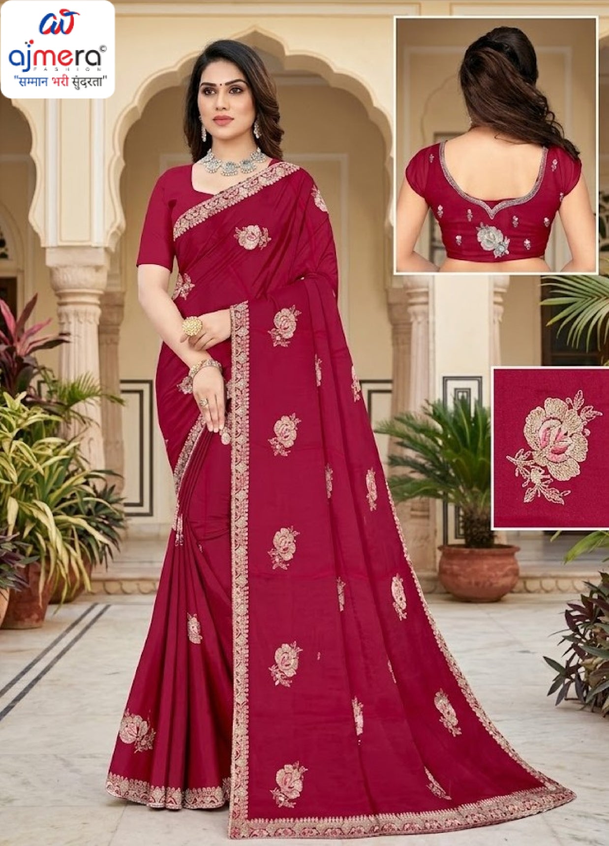 Dyed Saree with Blouse Piece for Premium Ethnic and Traditional Wear | RT-YAMINI