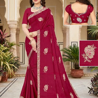 Dyed Saree with Blouse Piece for Premium Ethnic and Traditional Wear | RT-YAMINI
