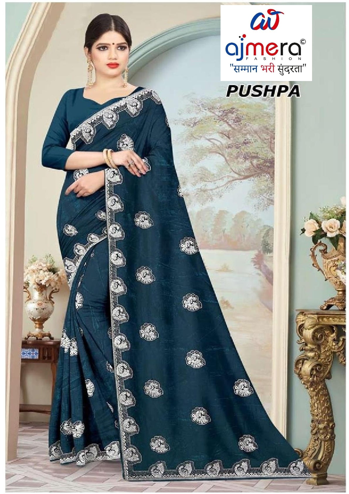 Fancy Matching Saree with Blouse Piece for Premium Ethnic and Traditional Wear | MKM-PUSHPA