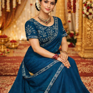 Festival Saree with Blouse Piece for Premium Ethnic and Traditional Wear | KPS-GOOD DAY