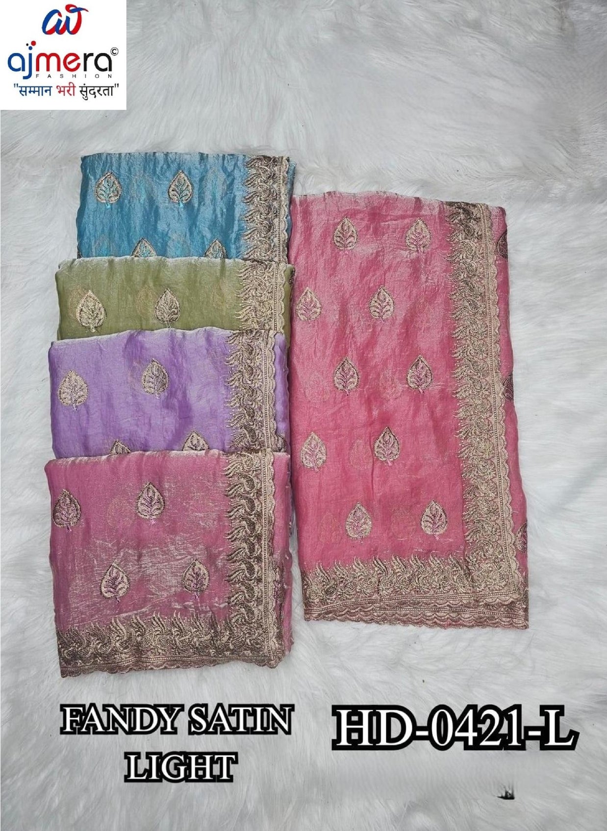 Embroidered Fancy Saree with Blouse Piece for Premium Ethnic and Traditional Wear | SBV-HD-0421L
