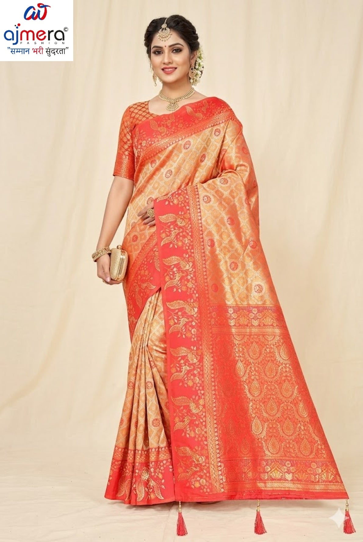 Fancy Matching Saree with Blouse Piece for Premium Ethnic and Traditional Wear | SMM-2169