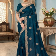 Synthetic Matching Saree with Blouse Piece for Premium Ethnic and Traditional Wear | MTE-GOLDEN FEATHER