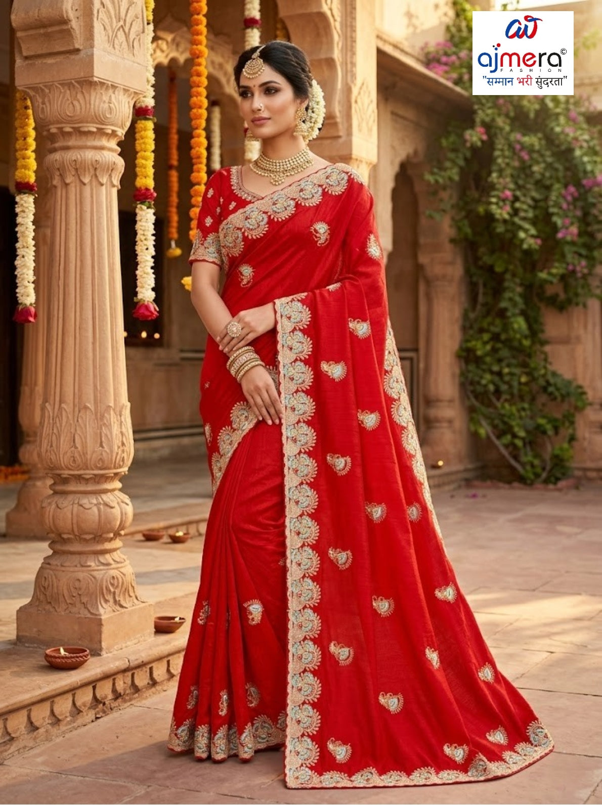 Festival Saree with Blouse Piece for Premium Ethnic and Traditional Wear | VKM-PRIYANKA