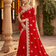 Festival Saree with Blouse Piece for Premium Ethnic and Traditional Wear | VKM-PRIYANKA