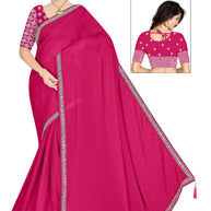 Party Wear Matching Saree with Blouse Piece for Premium Ethnic and Traditional Wear | SMM-8745