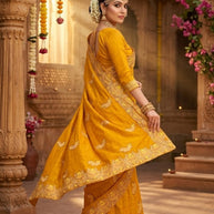 Dyed Saree with Blouse Piece for Premium Ethnic and Traditional Wear | MKM-DIVISHA
