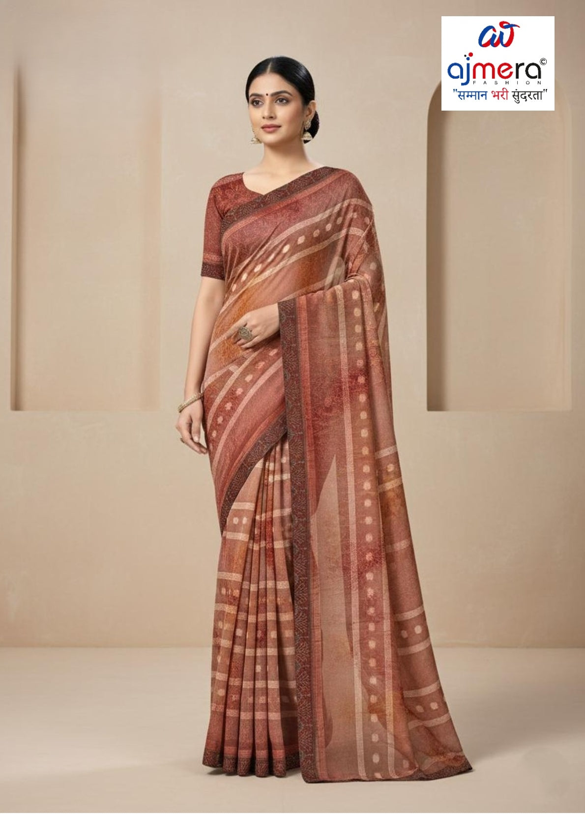 Ethnic Matching Saree with Blouse Piece for Premium Ethnic and Traditional Wear | RAL-SNAP