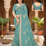 Printed Matching Saree with Without Blouse for Premium Ethnic and Traditional Wear | RT-MANTRA