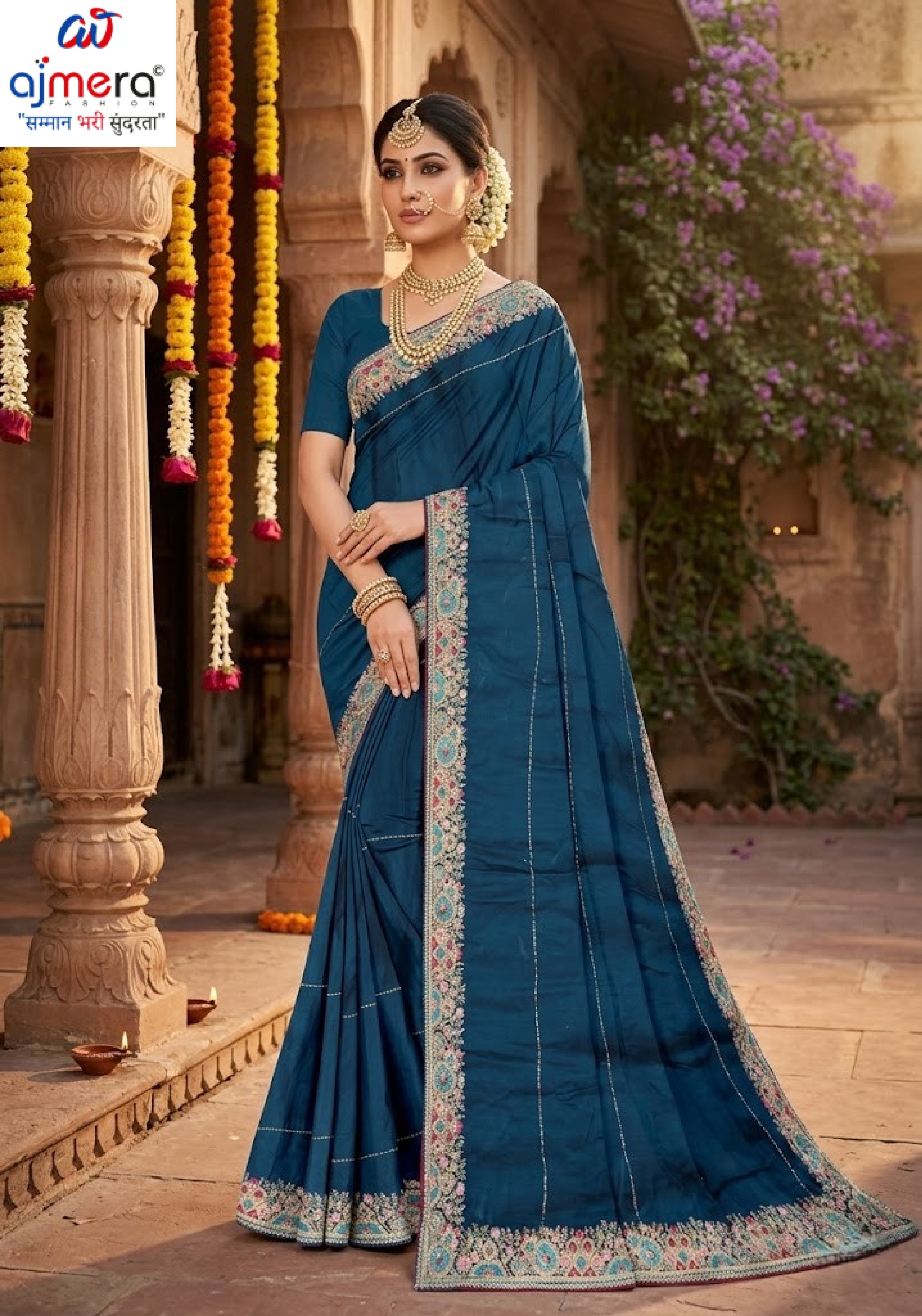 Dyed Fancy Matching Saree with Without Blouse for Premium Ethnic and Traditional Wear | RT-ROOP SANGAM