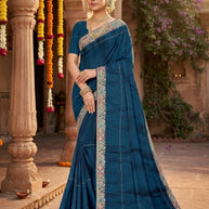 Dyed Fancy Matching Saree with Without Blouse for Premium Ethnic and Traditional Wear | RT-ROOP SANGAM