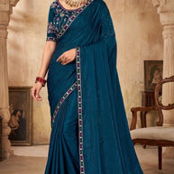 Designer Matching Saree with Blouse Piece for Premium Ethnic and Traditional Wear | KPS-AARYA
