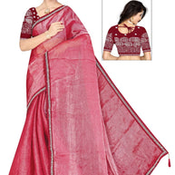 Embroidered Fancy Saree with Blouse Piece for Premium Ethnic and Traditional Wear | SMM-8728