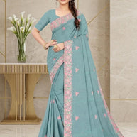 Fancy Matching Saree with Blouse Piece for Premium Ethnic and Traditional Wear | RT-RUKSANA