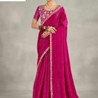 Party Wear Matching Saree with Blouse Piece for Premium Ethnic and Traditional Wear | KPS-BADAM