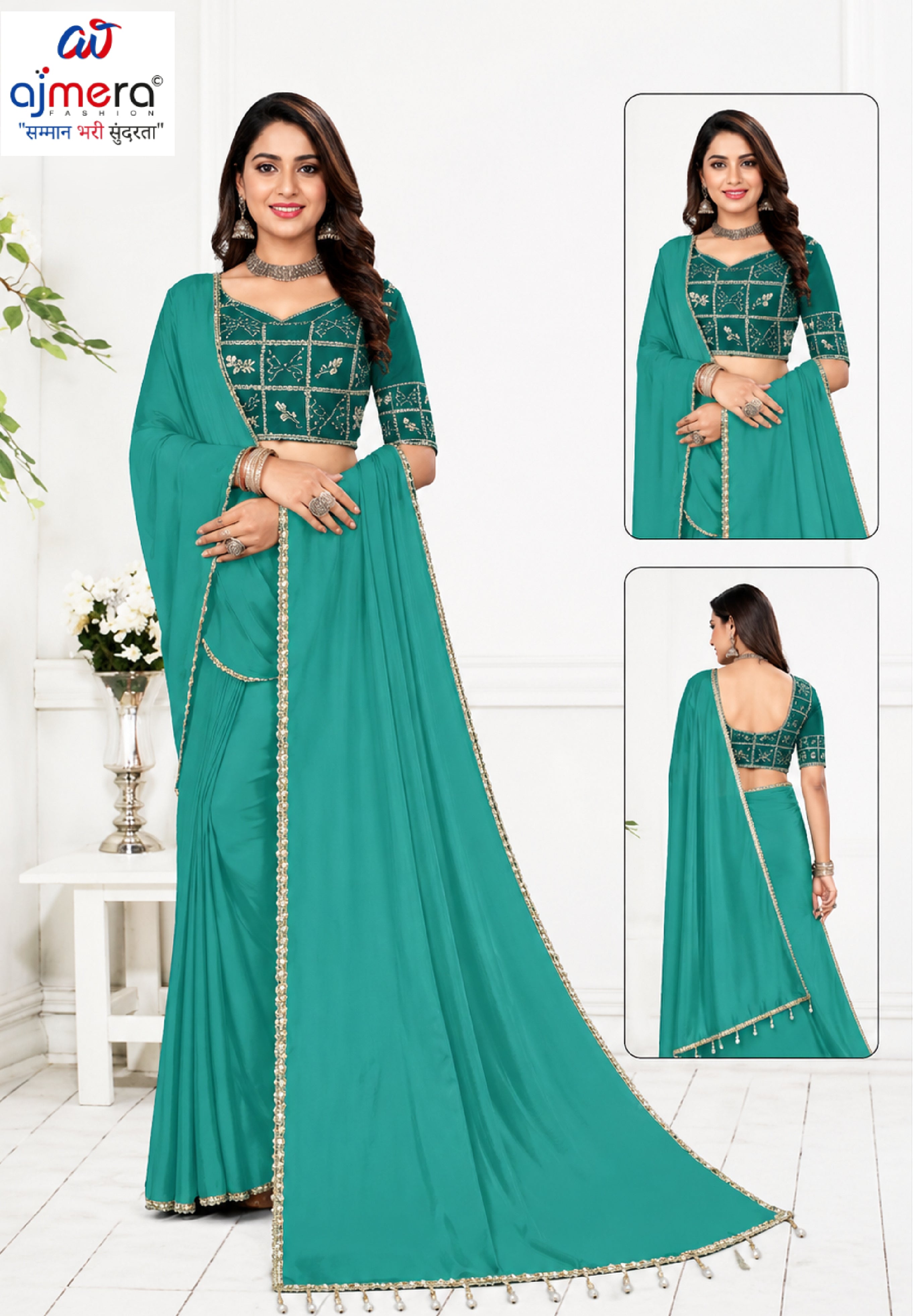 Matching Saree with Blouse Piece for Premium Ethnic and Traditional Wear | PUN-FESTIVAL-427