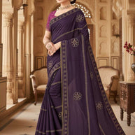 Ladies Matching Saree with Blouse Piece for Premium Ethnic and Traditional Wear | RAL-DANGAL