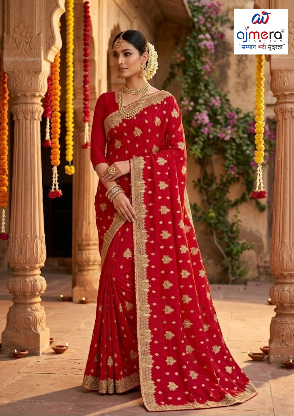 Dyed Saree with Blouse Piece for Premium Ethnic and Traditional Wear | VKM-CIVIC