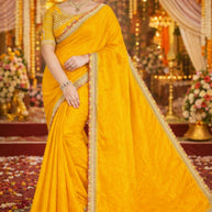 Embroidered Fancy Saree with Blouse Piece for Premium Ethnic and Traditional Wear | KPS-TOM