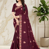 Ethnic Matching Saree with Without Blouse for Premium Ethnic and Traditional Wear | RT-NITYA
