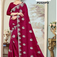 Fancy Matching Saree with Blouse Piece for Premium Ethnic and Traditional Wear | MKM-PUSHPA