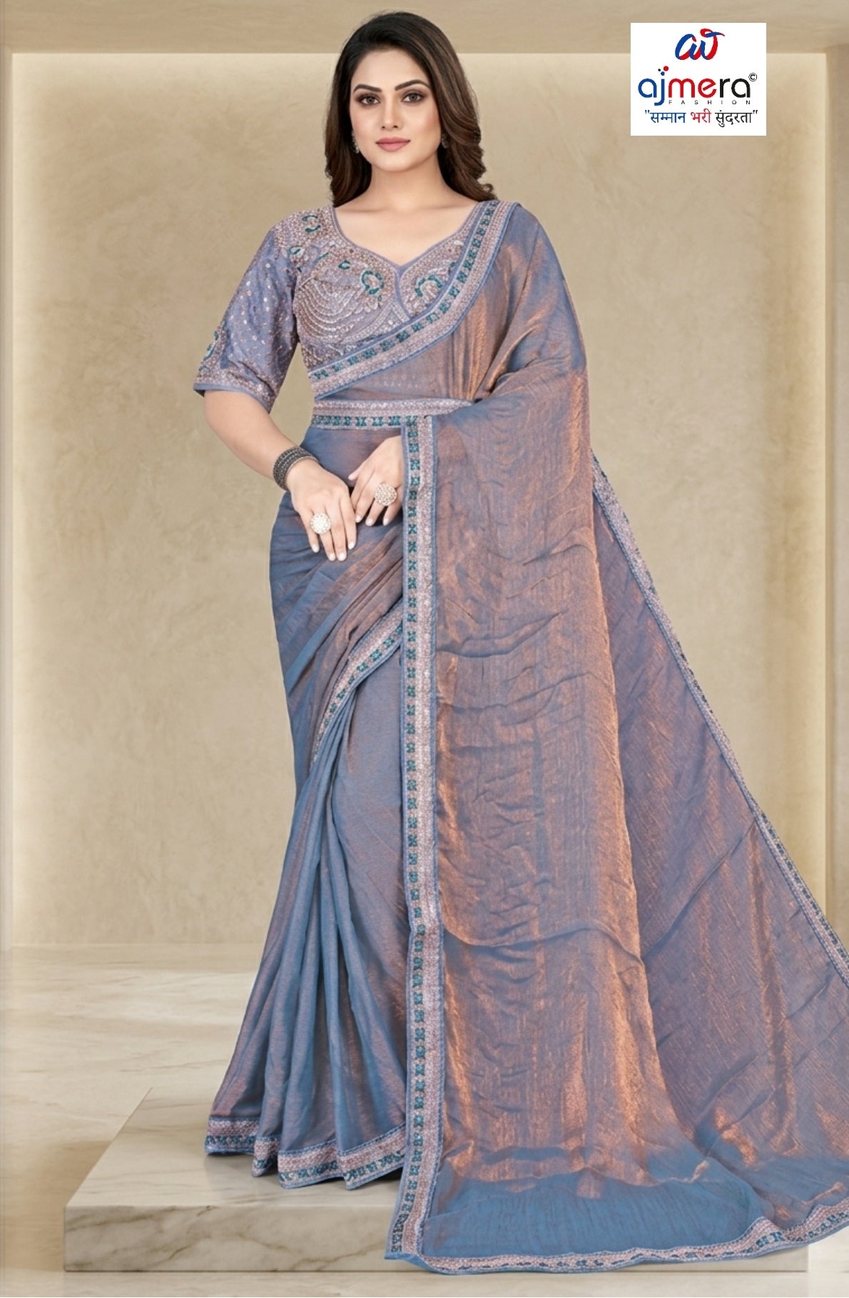 Festival Saree with Blouse Piece for Premium Ethnic and Traditional Wear | KPS-BEN 10