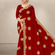 Ethnic Matching Saree with Blouse Piece for Premium Ethnic and Traditional Wear | VKM-SANGEMARMAR