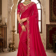 KPS-AMRUDLadies Matching Saree with Blouse Piece for Premium Ethnic and Traditional Wear | KPS-AMRUD