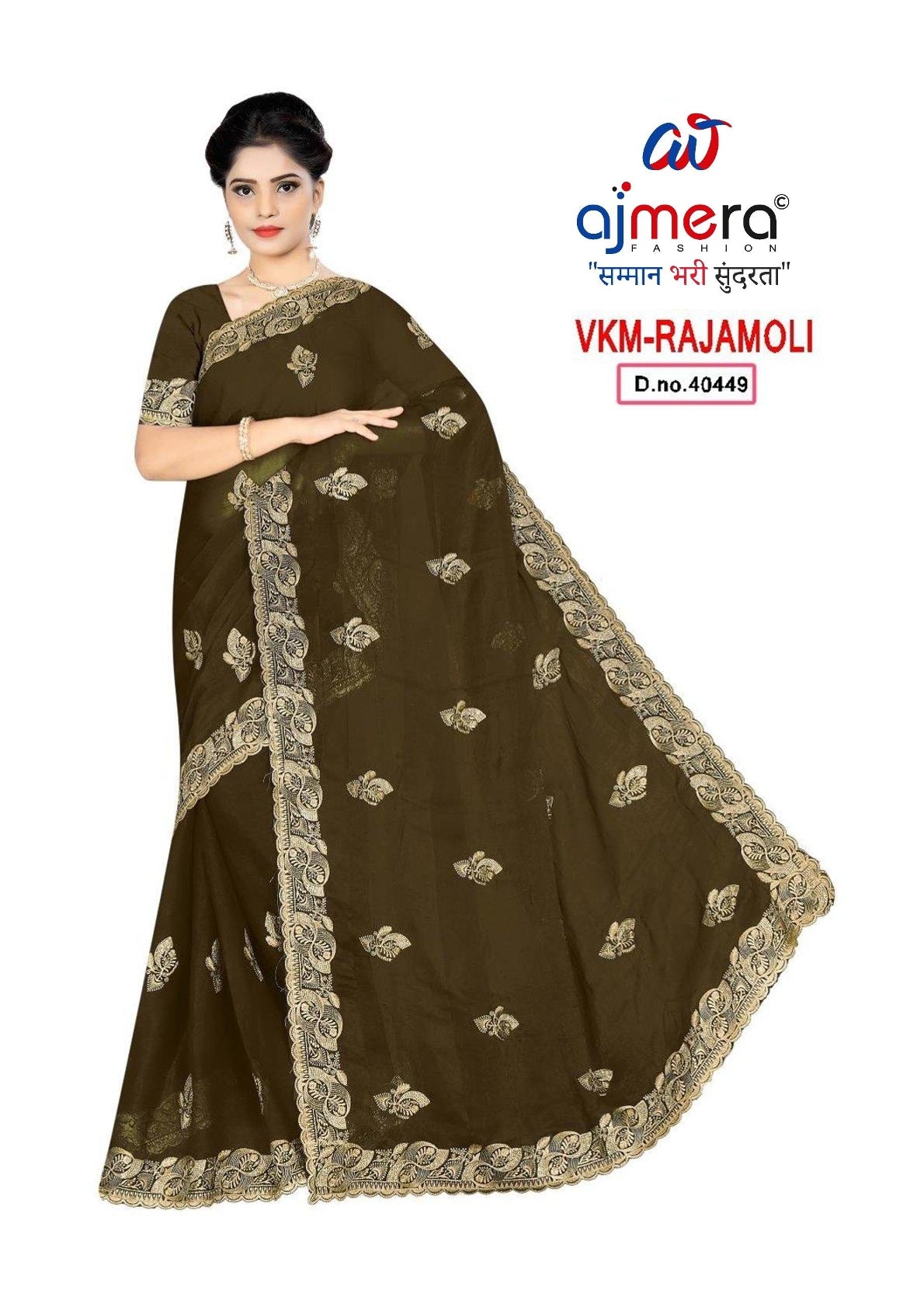 Fashion Saree with Blouse Piece for Premium Ethnic and Traditional Wear | VKM-RAJAMOLI
