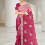 Ethnic Matching Saree with Blouse Piece for Premium Ethnic and Traditional Wear | MTE-SUNDAR CHHAVI
