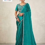 Party Wear Matching Saree with Blouse Piece for Premium Ethnic and Traditional Wear | KPS-YASHPAL