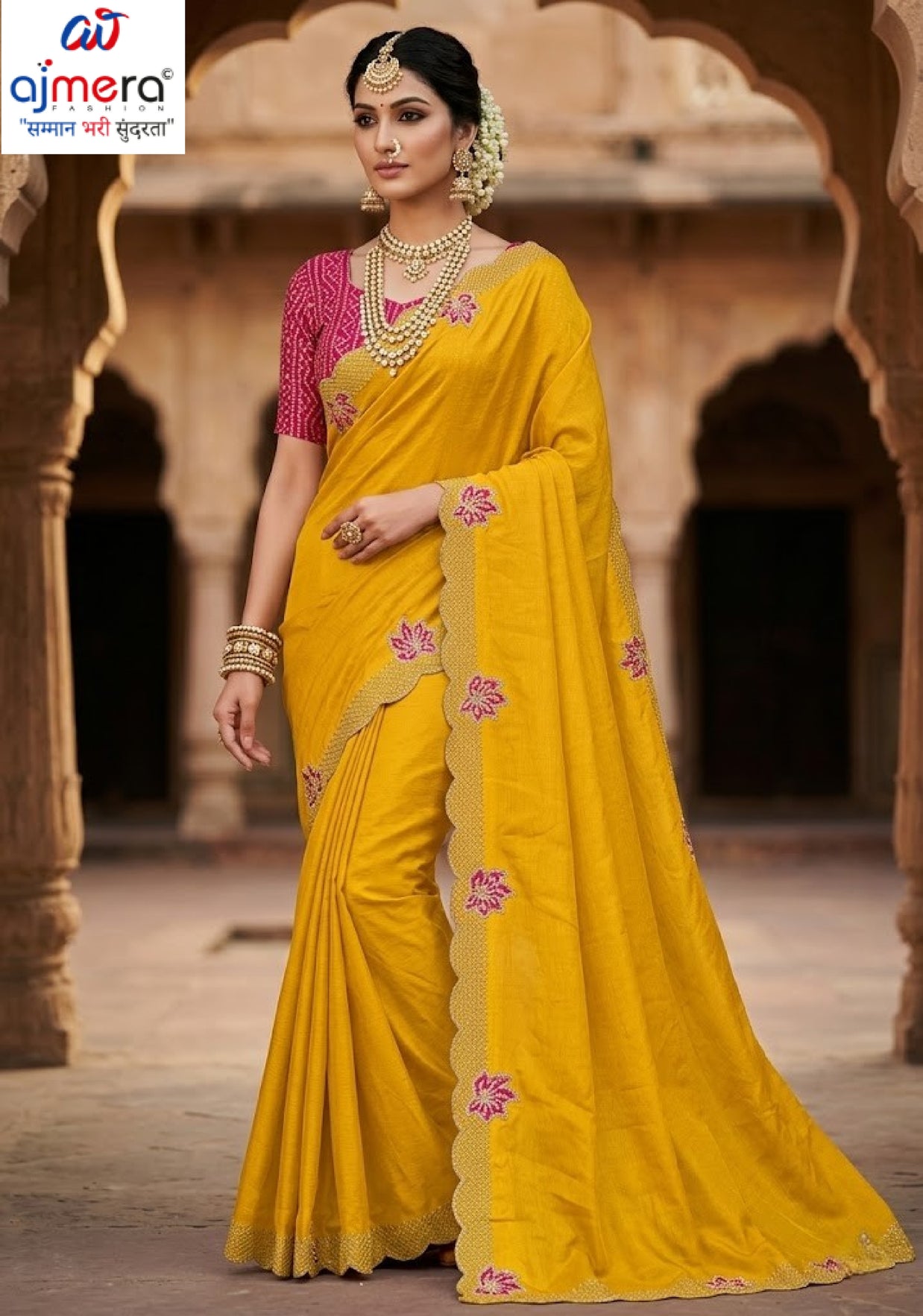 Party Wear Matching Saree with Blouse Piece for Premium Ethnic and Traditional Wear | ADP-PANTALOON