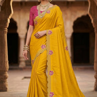 Party Wear Matching Saree with Blouse Piece for Premium Ethnic and Traditional Wear | ADP-PANTALOON