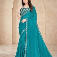Fancy Matching Saree with Blouse Piece for Premium Ethnic and Traditional Wear | KPS-STRAWBERRY