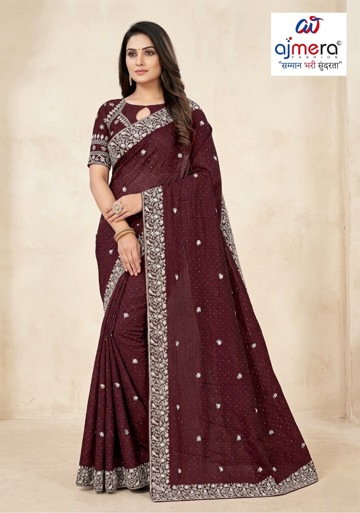 Dyed Saree with Blouse Piece for Premium Ethnic and Traditional Wear | MKM-VASUKI