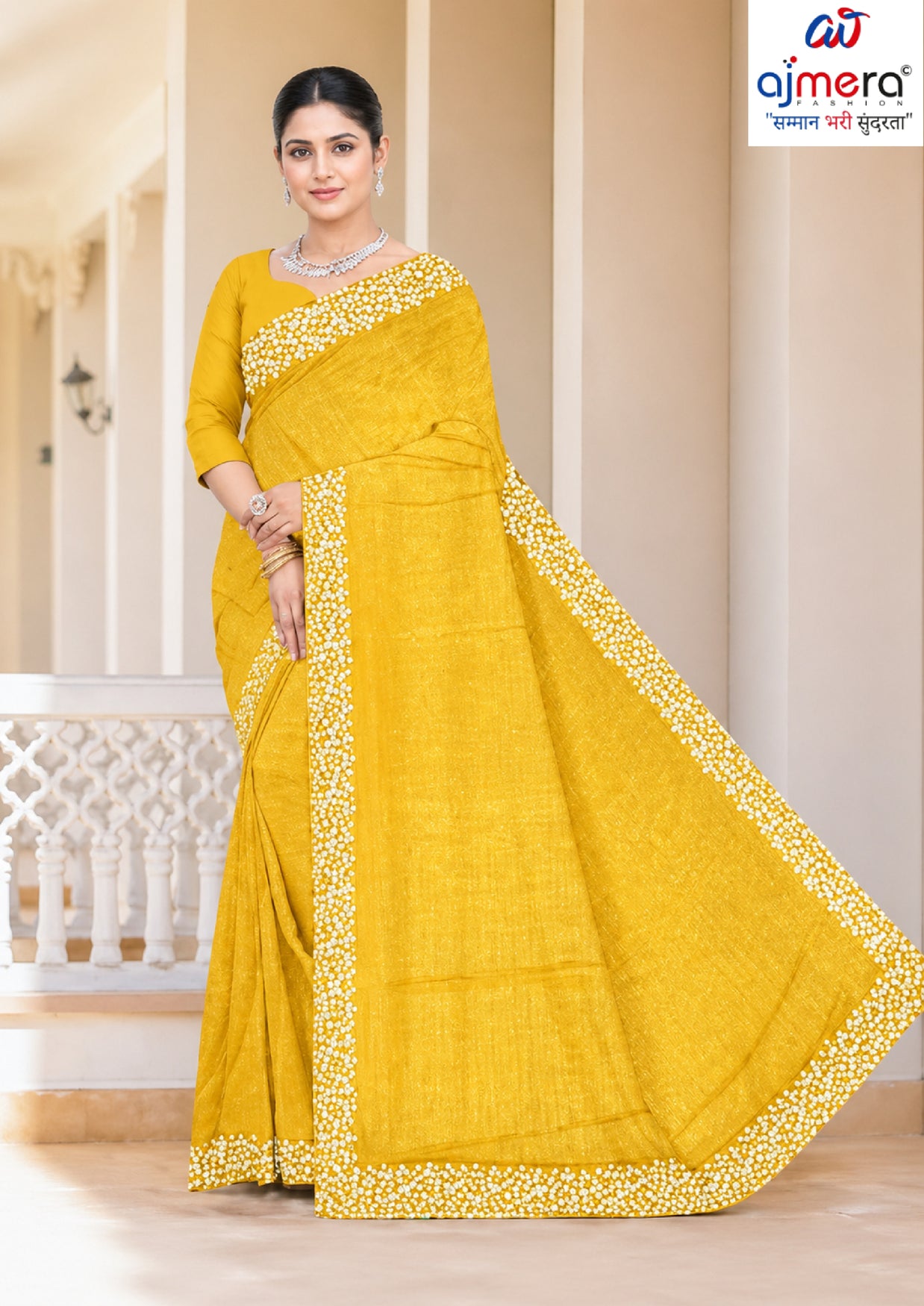 Matching Saree with Blouse Piece for Premium Ethnic and Traditional Wear | MKM-RASHMI