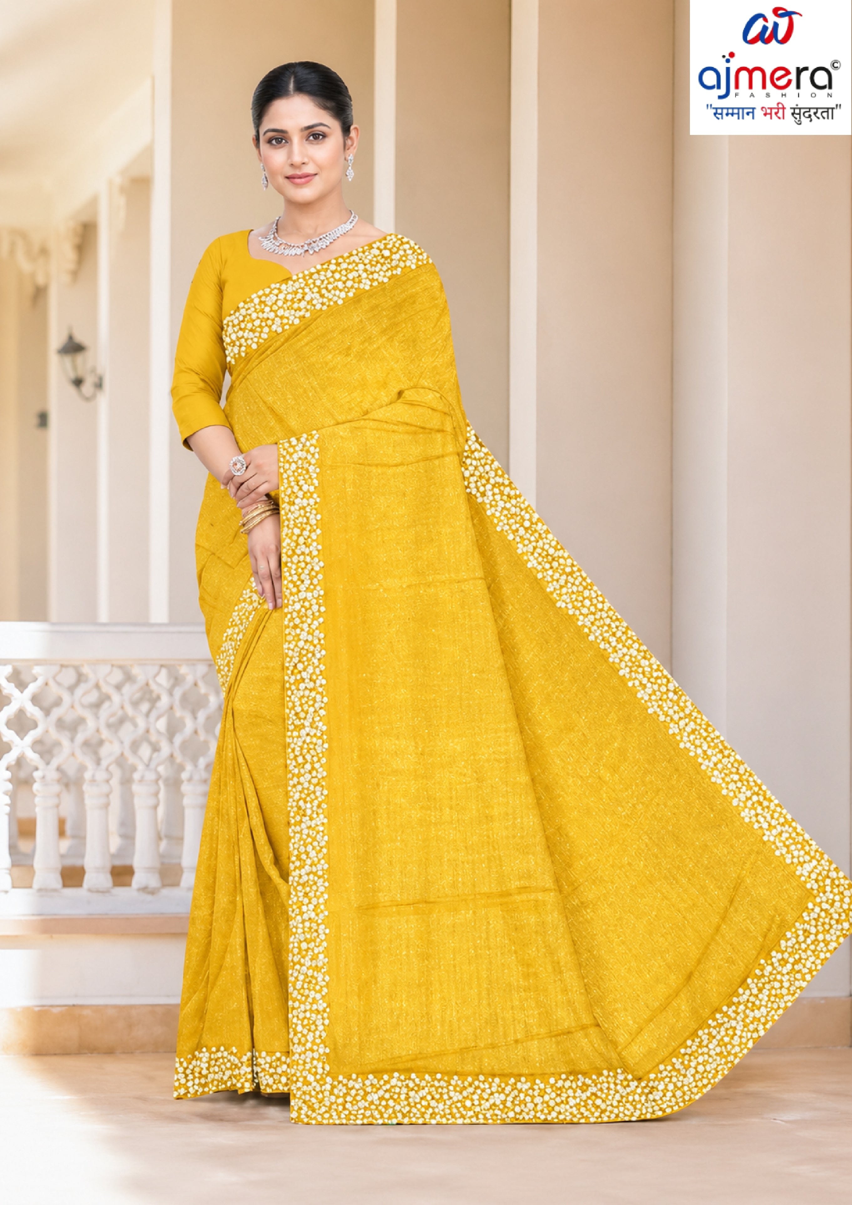 Matching Saree with Blouse Piece for Premium Ethnic and Traditional Wear | MKM-RASHMI