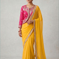 Dyed Fancy Matching Saree with Blouse Piece for Premium Ethnic and Traditional Wear | KUH-REDPARI