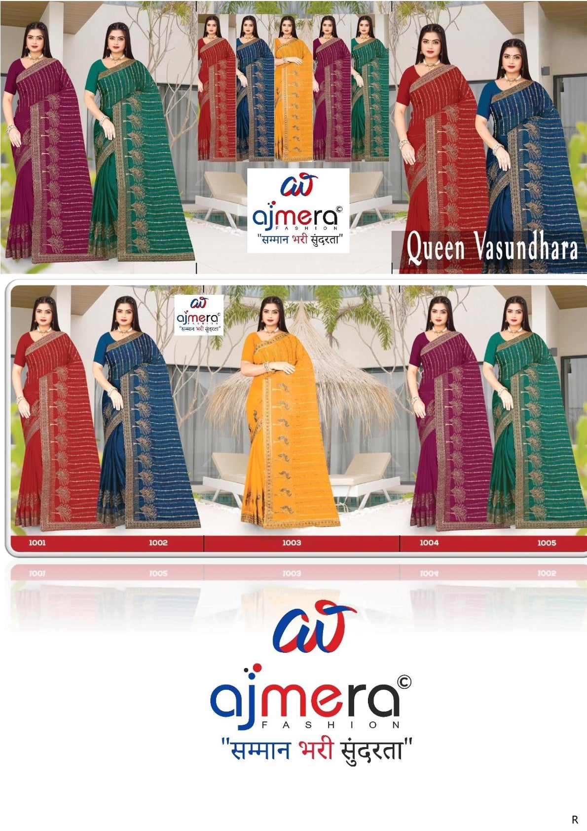 Embroidered Fancy Saree with Blouse Piece for Premium Ethnic and Traditional Wear | MTE-QUEEN VASUNDHARA
