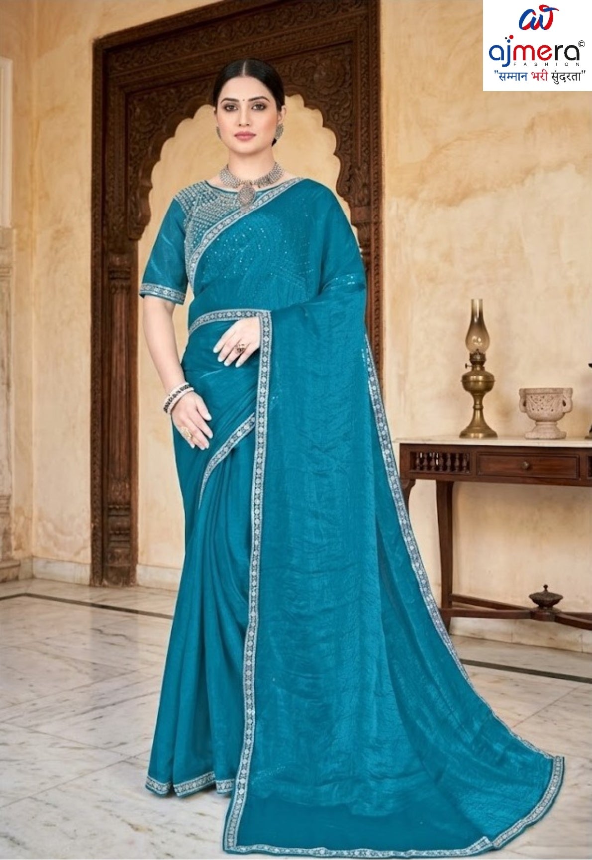 Matching Saree with Blouse Piece for Premium Ethnic and Traditional Wear | KPS-DAKSHA