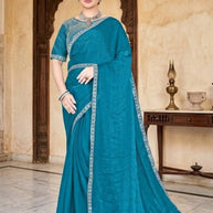 Matching Saree with Blouse Piece for Premium Ethnic and Traditional Wear | KPS-DAKSHA