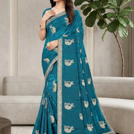 Synthetic Matching Saree with Blouse Piece for Premium Ethnic and Traditional Wear | RT-NIVIA-A