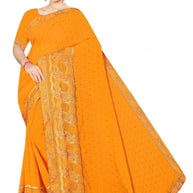 Party Wear Matching Saree with Blouse Piece for Premium Ethnic and Traditional Wear | VKM-MAHAKAL