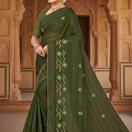 Fancy Matching Saree with Blouse Piece for Premium Ethnic and Traditional Wear | VKM-BIG BOOS
