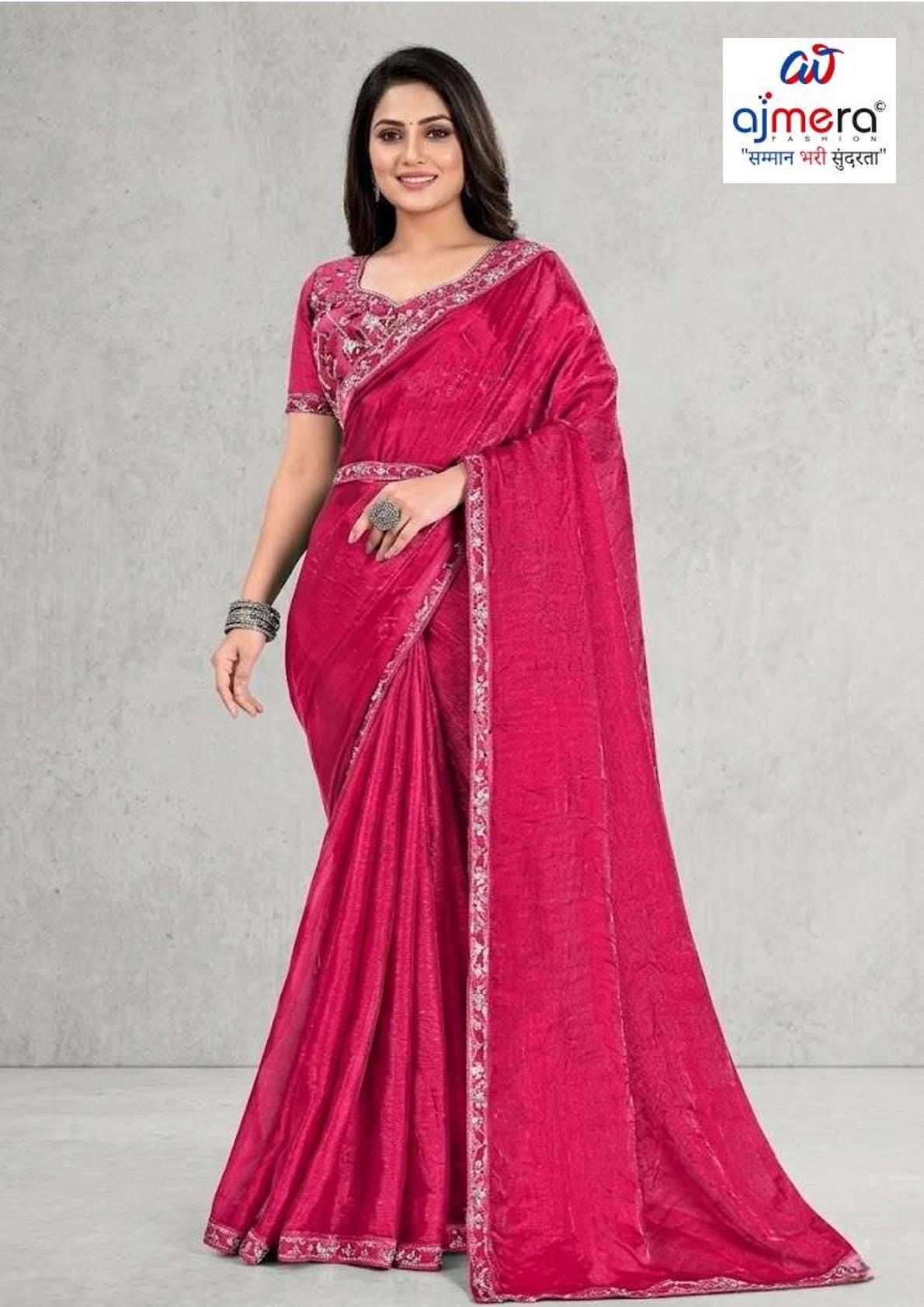Ladies Matching Saree with Blouse Piece for Premium Ethnic and Traditional Wear | KPS-EXPRESS