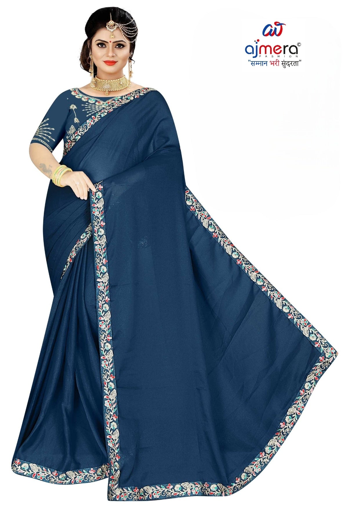 Fancy Saree with Blouse Piece for Premium Ethnic and Traditional Wear | SMM-8571