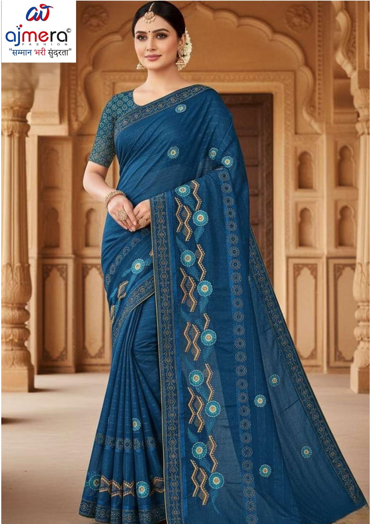 Fancy Matching Saree with Blouse Piece for Premium Ethnic and Traditional Wear | VKM-BIG BOOS
