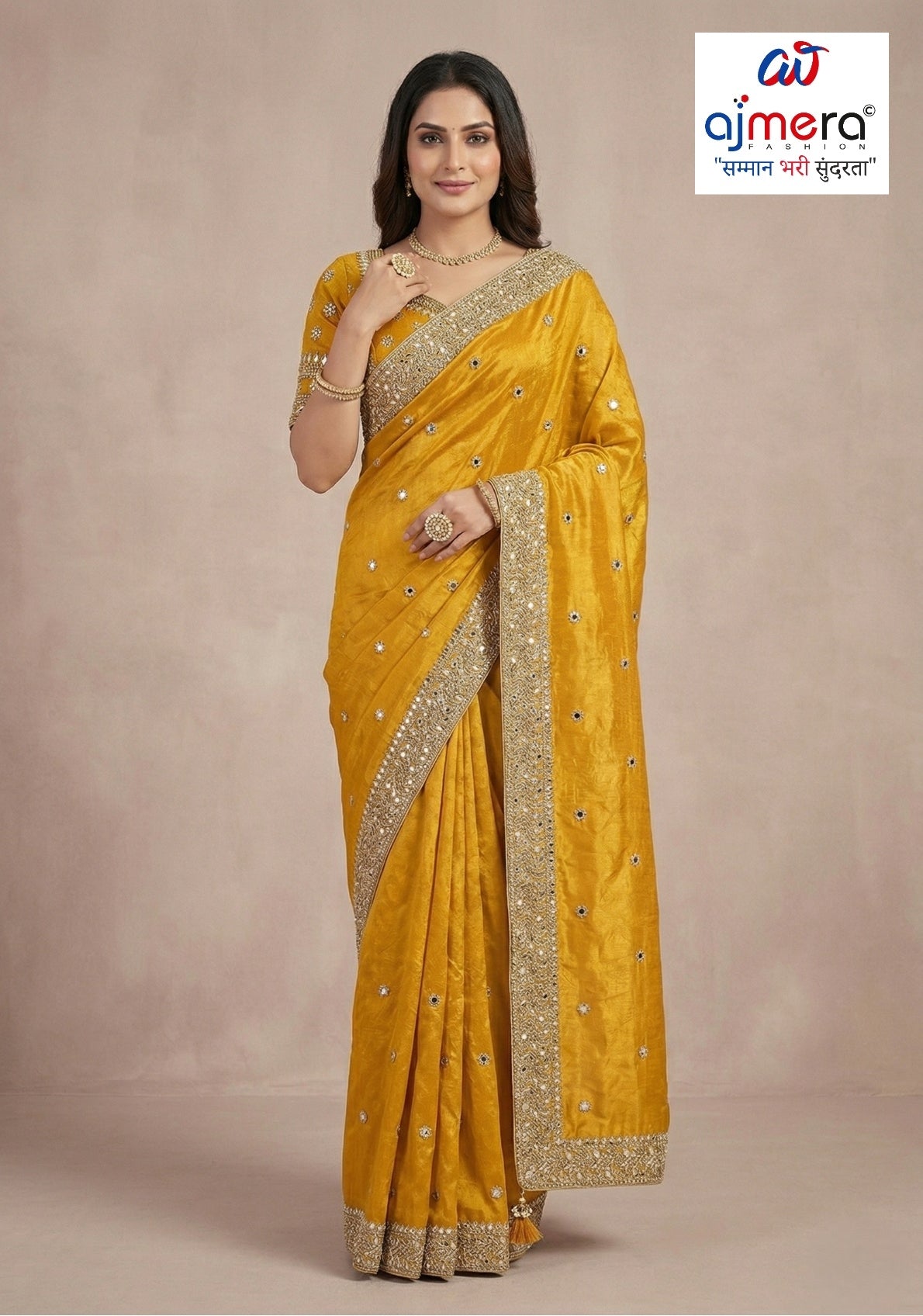 Dyed Saree with Blouse Piece for Premium Ethnic and Traditional Wear | MKM-VASUKI