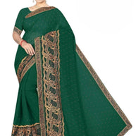 Party Wear Matching Saree with Blouse Piece for Premium Ethnic and Traditional Wear | VKM-MAHAKAL